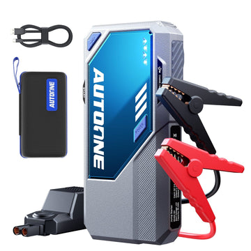 Autoone AUTOONE M4 Jump Starter 7500A Car Jumper Starter Portable, 12V Battery Jump Starter (All Gas/12L Diesel) Jump Box for Car Battery with Built-in Booster, Storage Case, LED Light, Jumper Cables